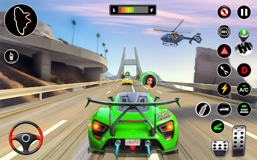 Android application Racing in Highway Car 3D Games screenshort