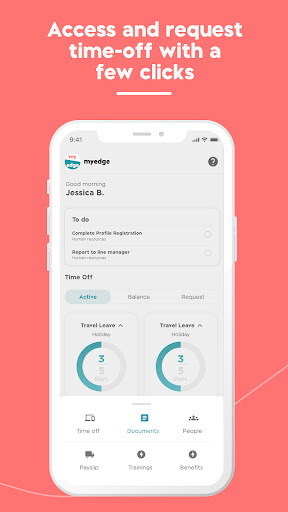 MyEdge - Employee self service Screen 2