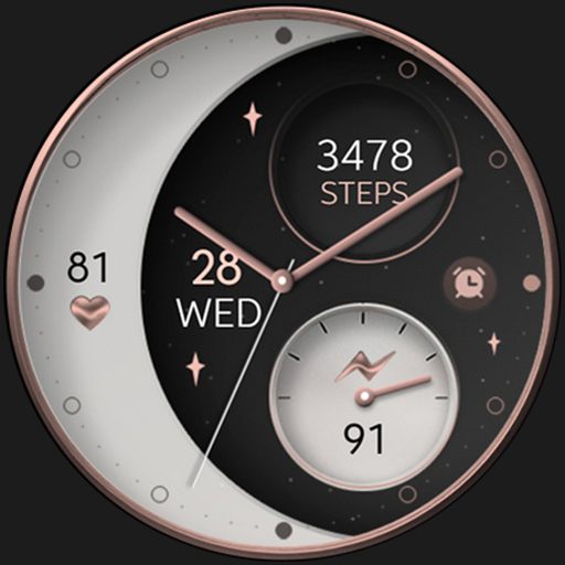 Moon rose gold v2 watch face apps on google play
