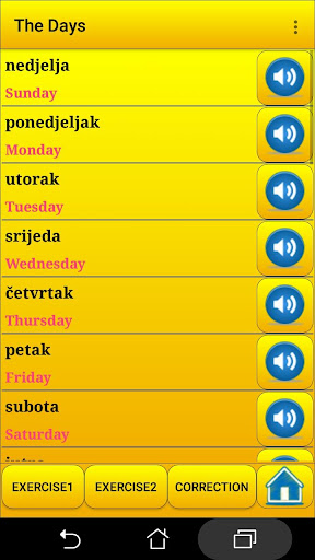 Learning Croatian language Screen 3