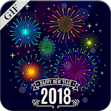 New Year 2018 Gif icon