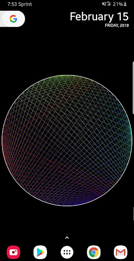 Rainbow Lines Wallpaper Screen 2