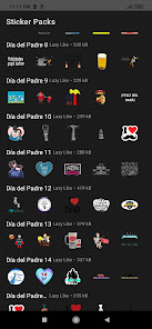 Screenshot 15 Stickers del Día del Padre par android