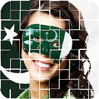 14 August Photo App and Pakistan Flag face