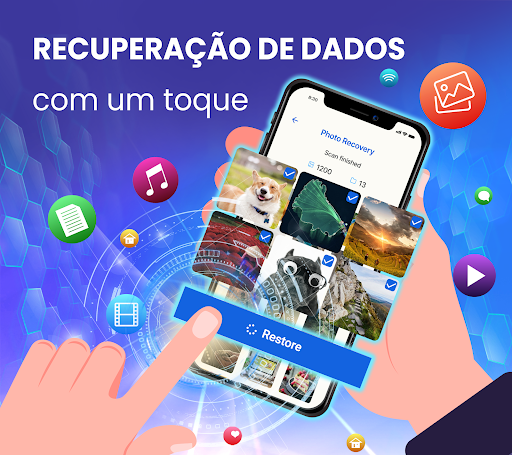 Visualização do aplicativo