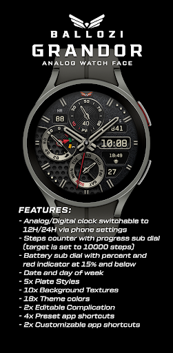 Android application Ballozi GRANDOR Classic Analog screenshort