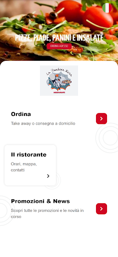 Android application Pizzeria La Pantera Rosa screenshort
