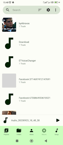Android application Music Player screenshort