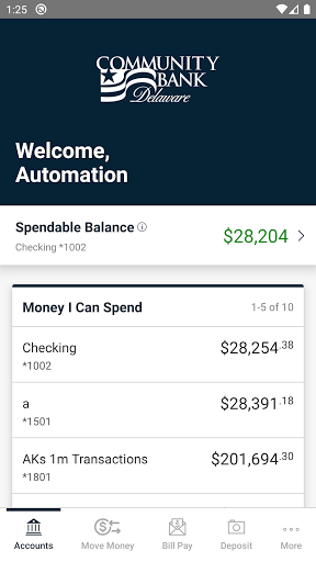 Community Bank Delaware Mobile Screen 3