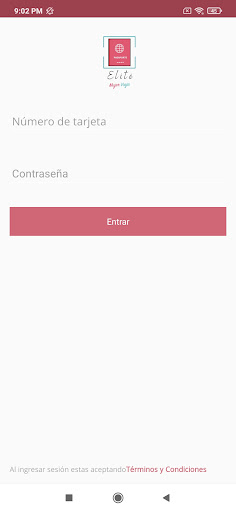 Android application Pasaporte MV screenshort