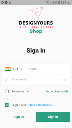 Android application DY Shop screenshort