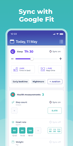 Screenshot of Symptom & Mood Tracker