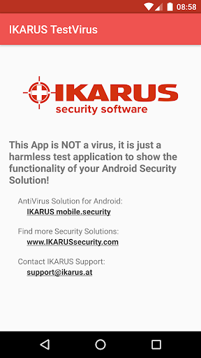 IKARUS TestVirus 1.0.5 screenshots 1