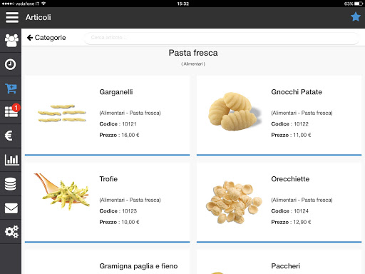 Android application Teseo Sales screenshort