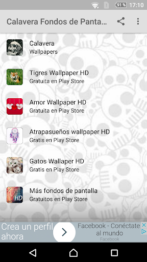 Android application Calavera wallpaper HD screenshort