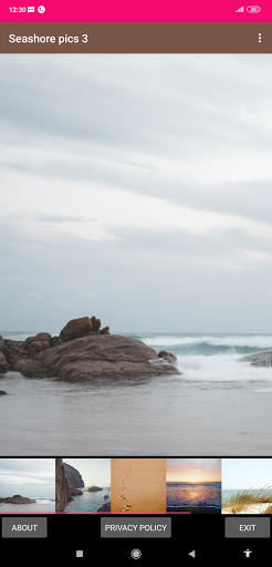 Android application Seashore pics 3 screenshort