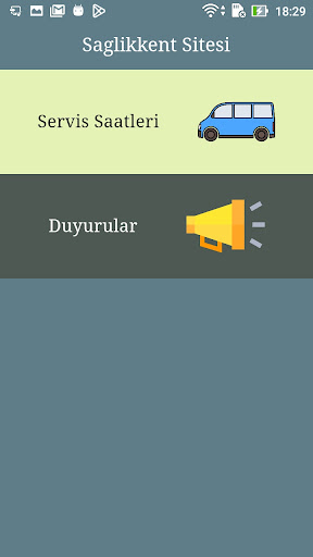 Android application Sağlıkkent Sitesi screenshort