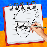 How to Draw Kakashi Anime icon