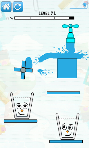 Smiling Glass Draw Line Puzzle