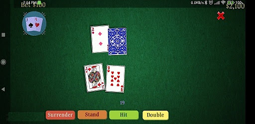 Android application Blackjack21 screenshort