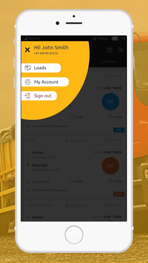 Android application fr8war screenshot