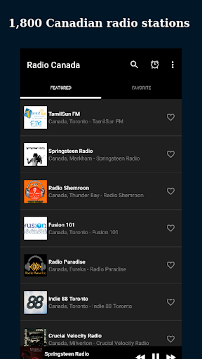Android application Online Radio Canada: AM & FM screenshort