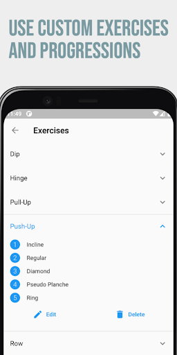 Bodyweight Workout Tracker Screenshot