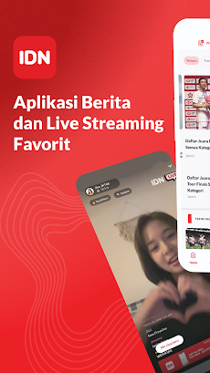 IDN: Baca Berita & Live Streamのおすすめ画像1