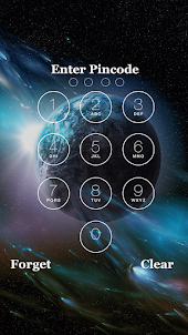 Majestic Galaxy Lock Screen