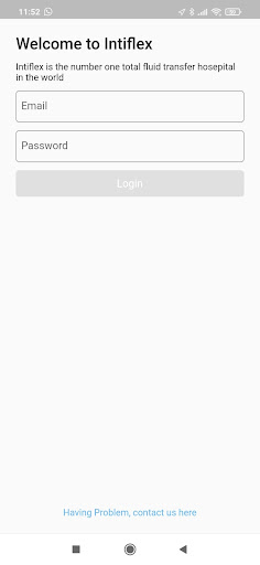 Android application Intiflex Employee App screenshort