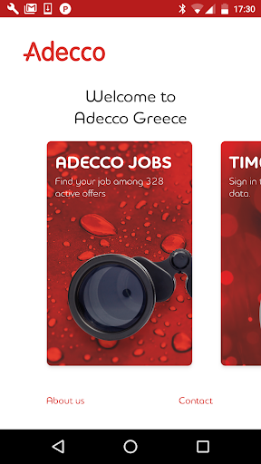 Android application Adecco Greece screenshort