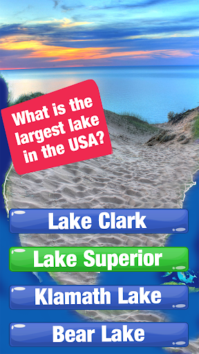 Android application US Geography Quiz screenshort