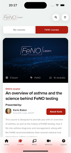 FeNO Learn by NIOX® Screen 3
