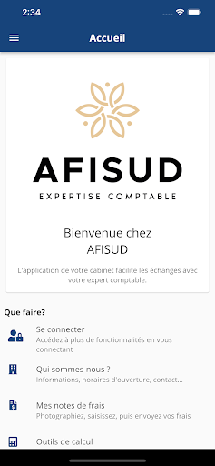 Android application AFISUD screenshort
