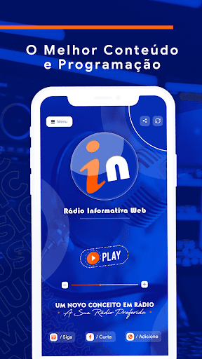 Android application Rádio Informativa Web screenshort