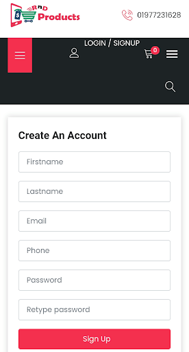Android application RnD Products screenshort