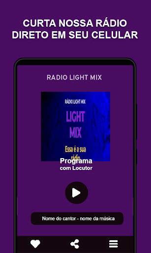 Android application Rádio Light Mix screenshort