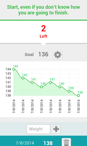 Screenshot of Weight Tracker
