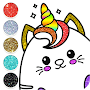 Kawaii Coloring Game Glitter