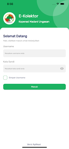 Android application E-Kolektor Madani screenshort