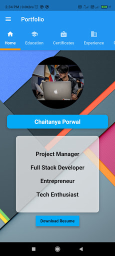 Chaitanyas Portfolio