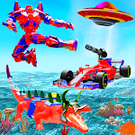 Cover Image of Herunterladen Crocodile Robot Car Transforming Mega Robot Games 1 APK