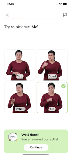 Android application ISL Journey - Sign Language screenshort