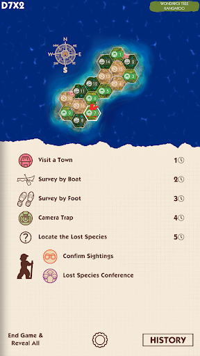 The Search for Lost Species Screen 3