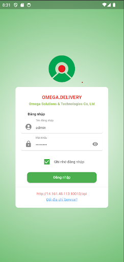 Omega Delivery Screen 2