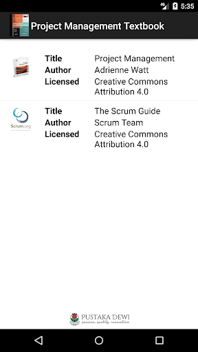 Project Management Textbook Screen 2