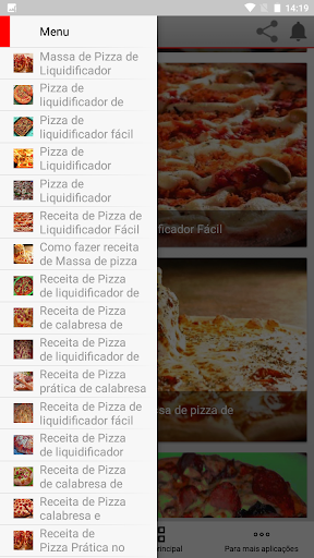 Android application Receitas de Pizzas no Liquidif screenshort