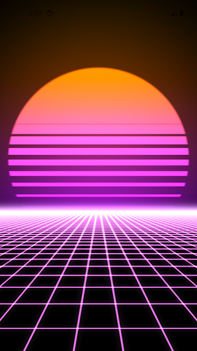 Screenshot of Retrowave Live Wallpapers