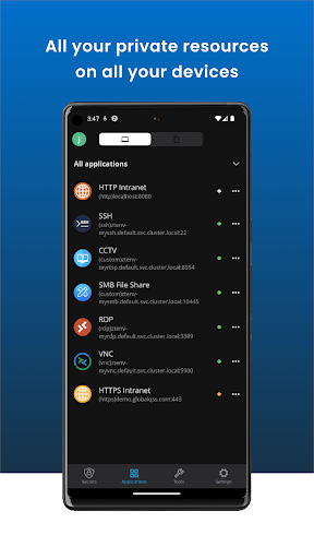 Android application Secure Workspace screenshort