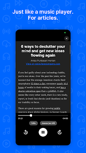 Playpost: Listen to articles Screenshot